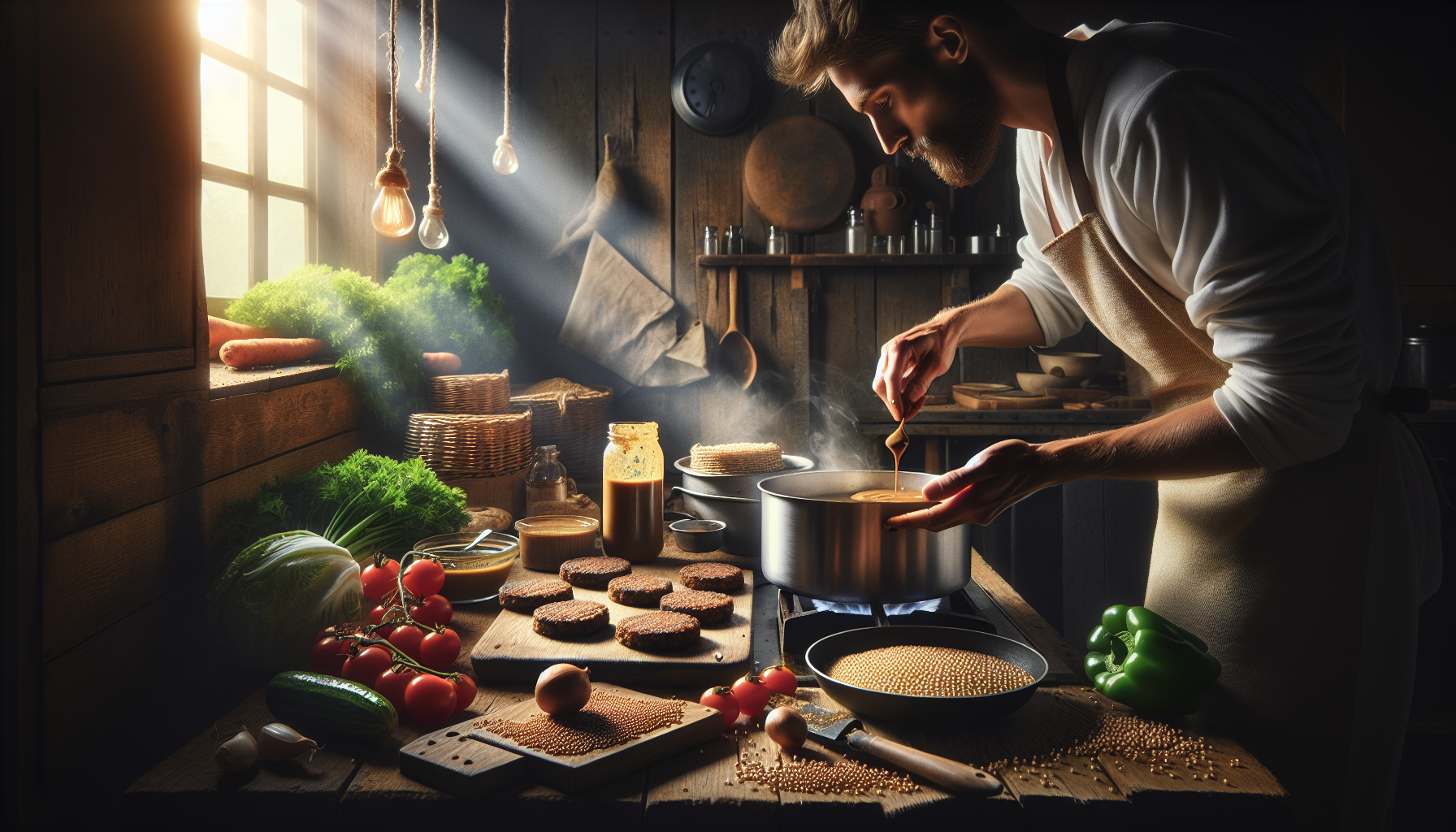 Exploring Organic Millet Patties With Sauce