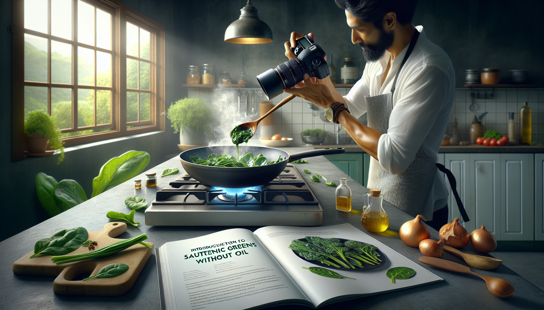 Sautéing Organic Greens Without Oil: A Healthier Approach to Cooking