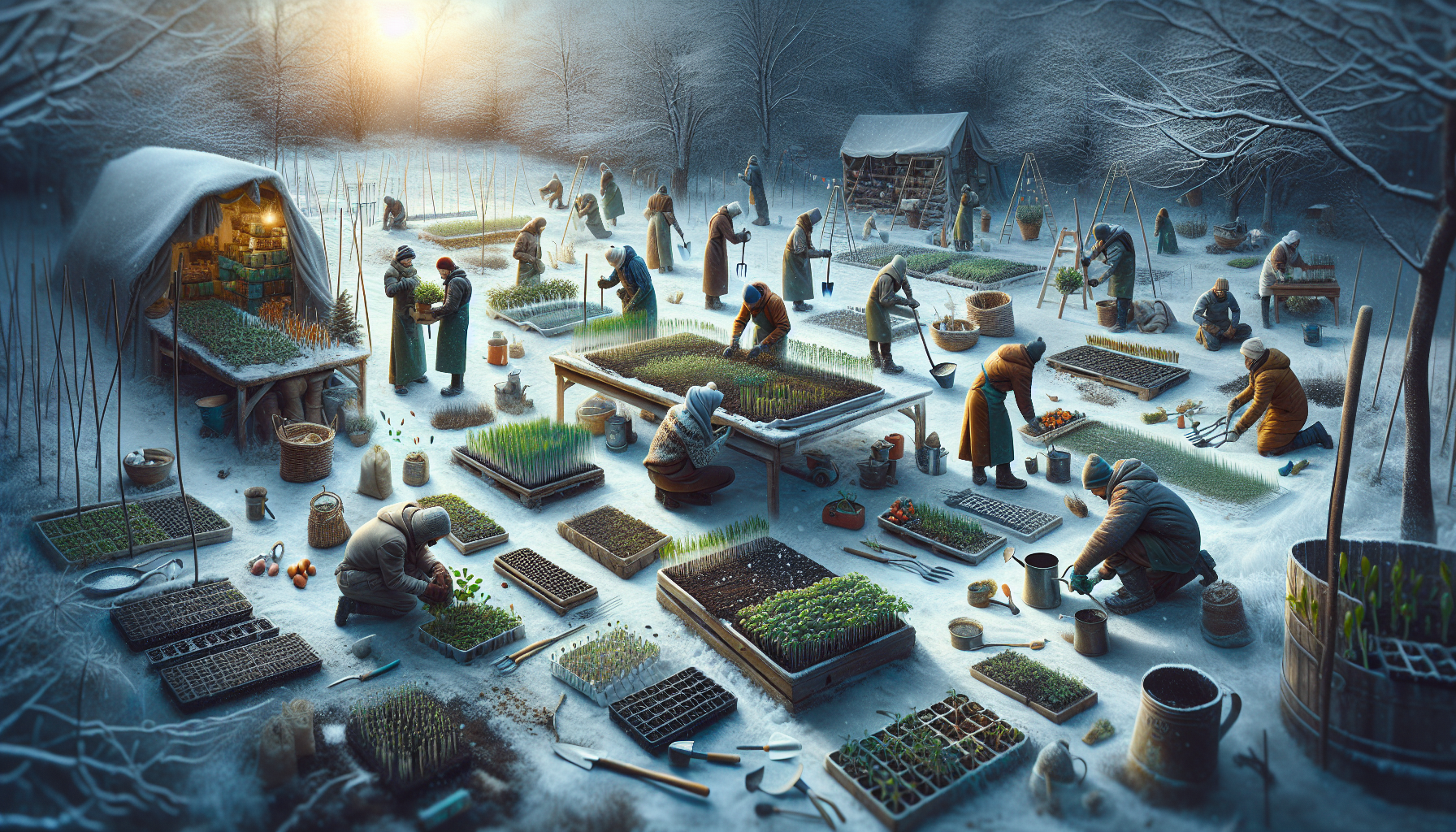Seedling Starters for Organic Winter Crops