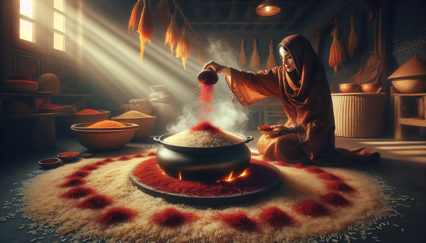 Organic Saffron Threads for Organic Rice: A Culinary Symphony